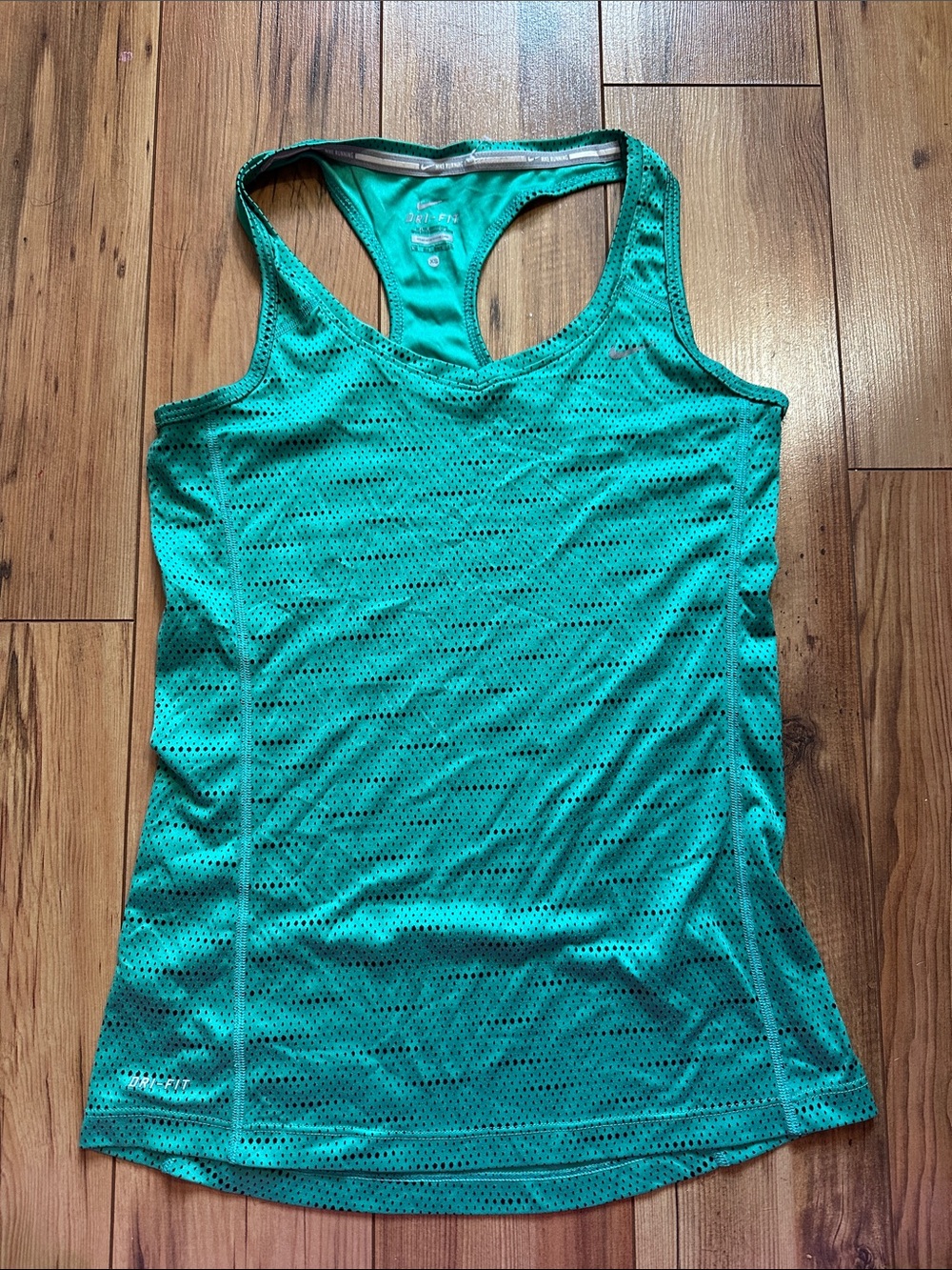 Nike Teal Green Mesh Racerback Tank Top